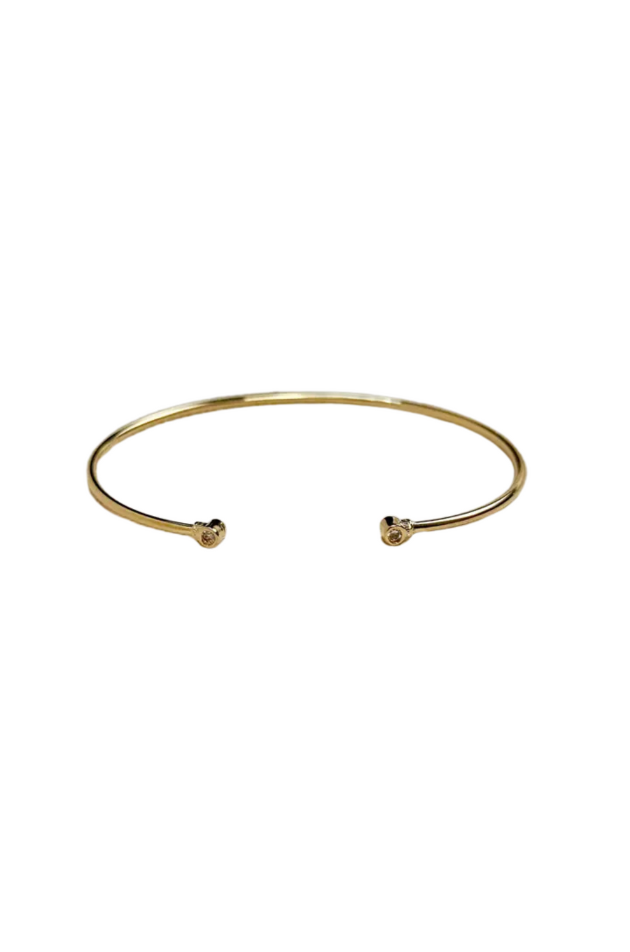 18k Gold Filled Open CZ Cuff Bracelet
60mm diameter - adjustable sizing
Hypoallergenic jewelry
Nickel Free
Water-resistant