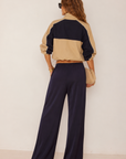 blue Satin pant
Elastic waistband
Unlined