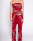 Red striped lounge set
rub striped tube top
red striped lounge pant
valentines day pajama
