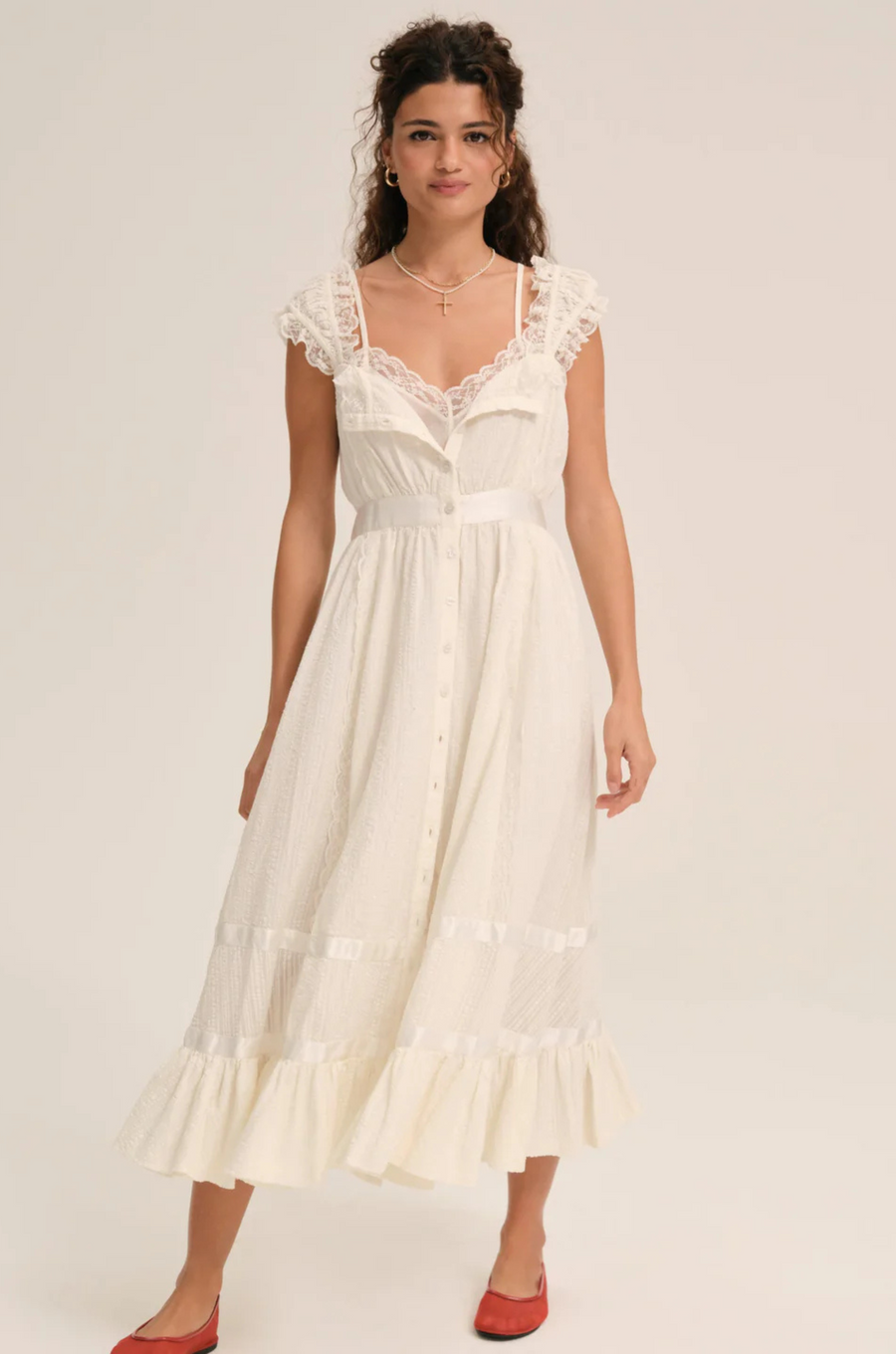 Sweet Summer Midi Dress by For Love & Lemons - FINAL SALE SHOPLUNAB Sweet Summer Midi Dress by For Love & Lemons - FINAL SALE SHOPLUNAB