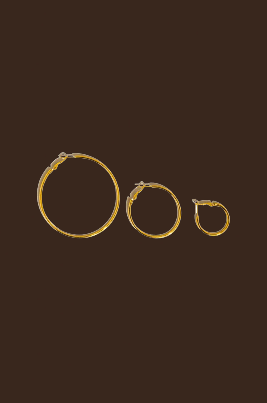 gold hoop earrings