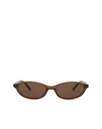 brown Oval sunglasses
Gold hardware engraved with Banbé logo on outer left arm
Scratch resistant/category 3/polarised lens
100% UV protection
Acetate frame
Width: 10.4cm / Lens Height: 3cm / Arm Length: 14cm / Nose Bridge: 1.9cm