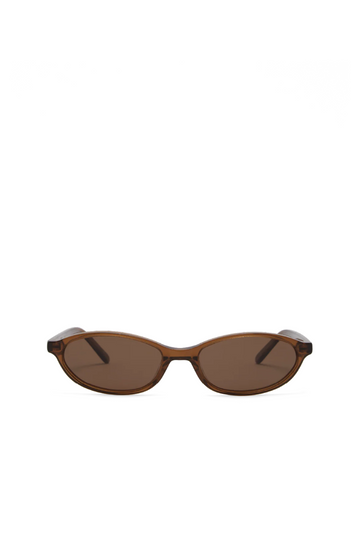 brown Oval sunglasses
Gold hardware engraved with Banbé logo on outer left arm
Scratch resistant/category 3/polarised lens
100% UV protection
Acetate frame
Width: 10.4cm / Lens Height: 3cm / Arm Length: 14cm / Nose Bridge: 1.9cm