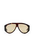 tort frame yellow lens modern aviator banbe sunglasses