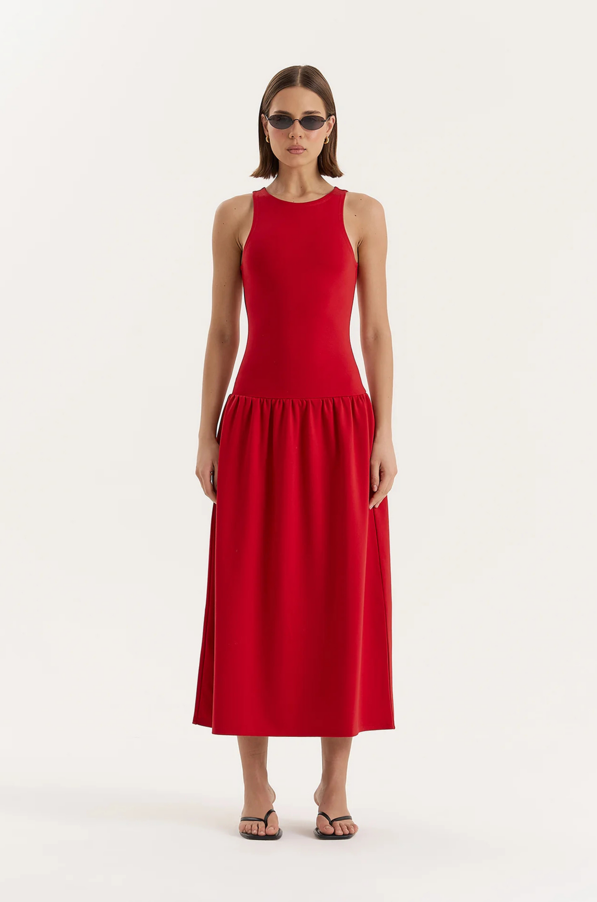 red Drop waist midi dress
Scooped neck
Fitted bodice
Midi skirt
summer maxi dess
spring maxi dress