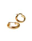 18K Non-Tarnish Classic Elongated Hoop Earring
18K Gold Plating
Stainless Steel