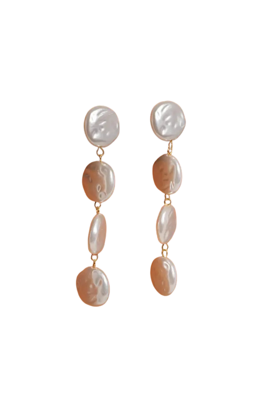 18K Non-Tarnish Pearl Drop Earring
18K Gold Plating Stainless Steel
Faux Pearl Measurement: 3.1inx0.63in
Lead and Nickel Free
Hypoallergenic
Water Resistant