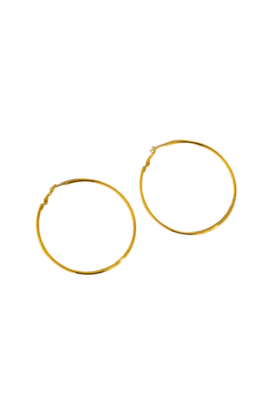 18K Gold Non-Tarnish Classic Thin Hoop Earring
