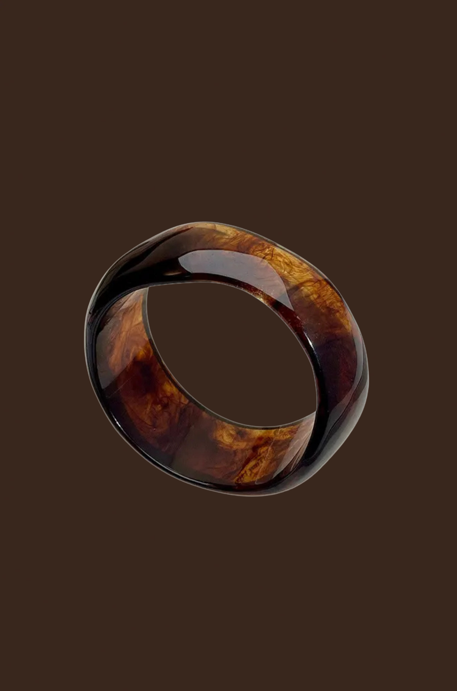 acrylic brown bangle