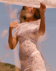 white Lace mini dress
Off the shoulder
Cross front
Back cut out
Unlined/Sheer