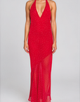 red Polka dot halter maxi dress
V-neckline
Adjustable neck tie
Low back
Asymmetrical sheer hemline
Partially unlined/Sheer
galentines day outfit
valentines day dress