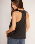 Black Satin tank top
Racerback
Scoop neckline
Unlined
Elevated tank top look