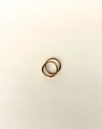 Gold dipped double interlocked double ring
14k gold plating