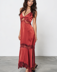 Fable Satin Maxi Dress