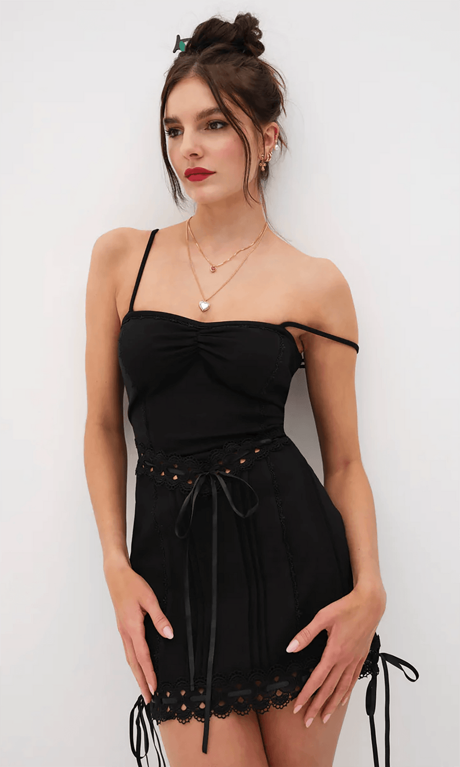Sistine Mini Dress by For Love & Lemons - FINAL SALE SHOPLUNAB Sistine Mini Dress by For Love & Lemons - FINAL SALE SHOPLUNAB