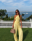 yellow Striped pant
Side pockets
Adjustable drawstring
Elastic waistband
Lined
hamptons east coast outfit