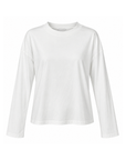 white Smooth long sleeve top
Crew neckline
Unlined
white long sleeve