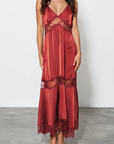 Fable Satin Maxi Dress