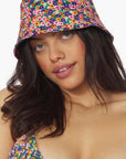 floral printed bucket hat