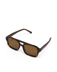 brown tortoise aviator sunglasses by banbe