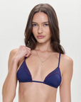 Triangle bikini top
Skimpy coverage
Bralette-style bikini top
Adjustable shoulder straps for a personalized fit
blue bikini top
faux denim bikini top