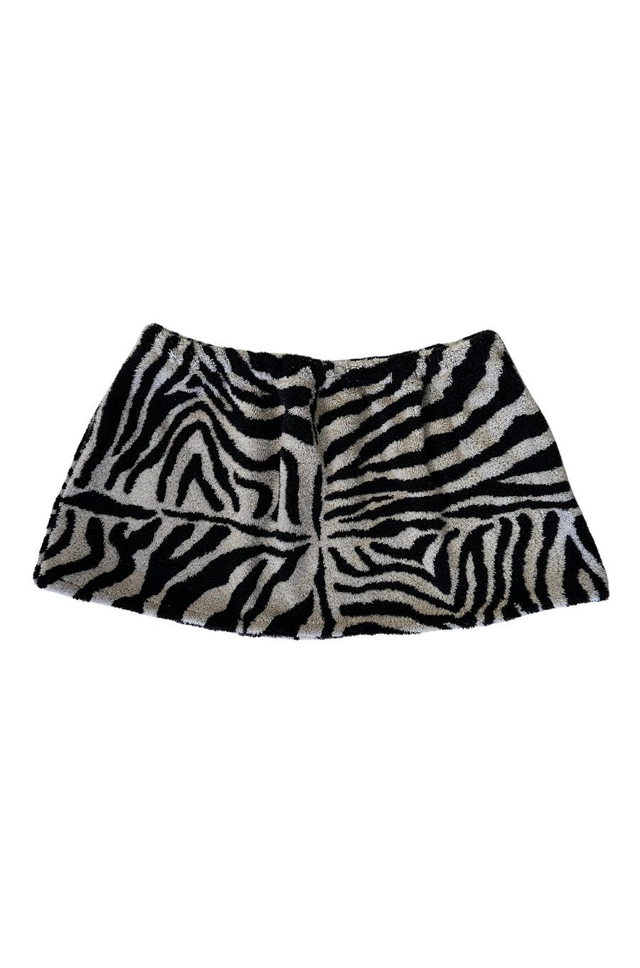 Zebra printed towel skirt
Elastic waistband
Unlined
Up-cycled
Each towel is up-cycled - there may be imperfections