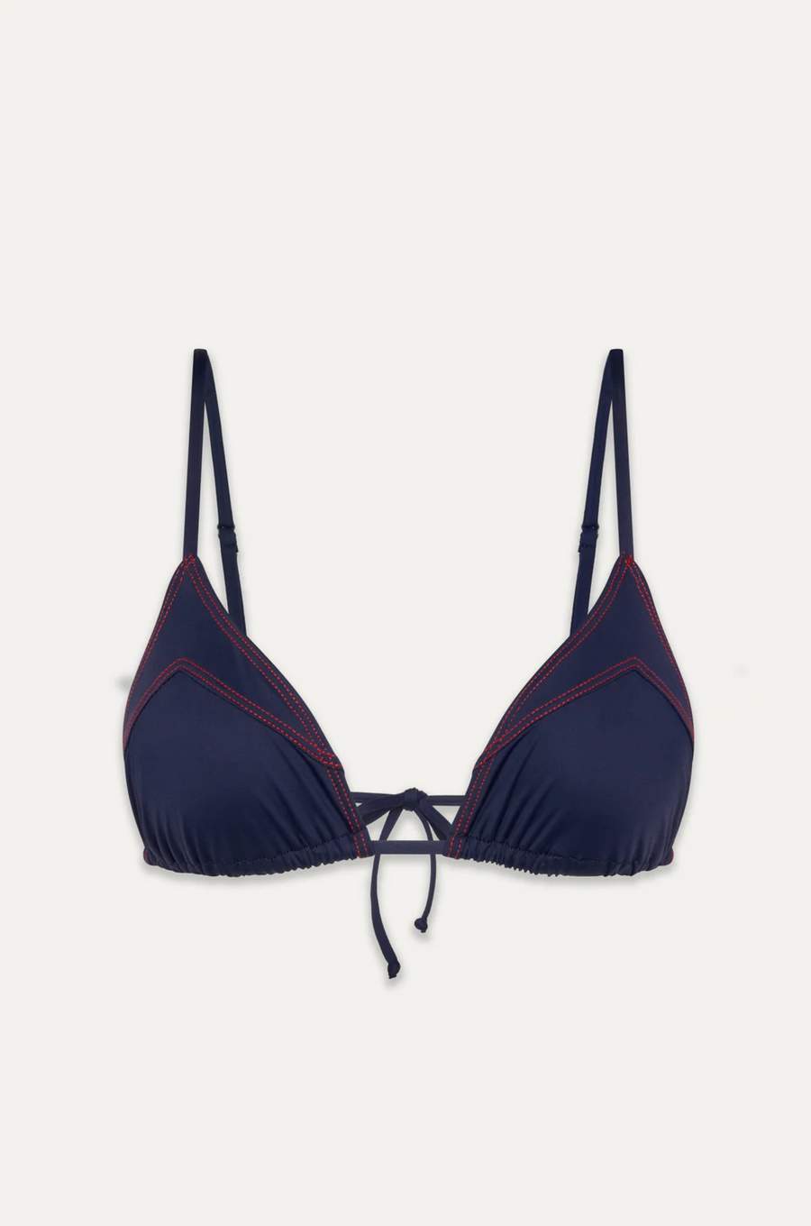Triangle bikini top
Skimpy coverage
Bralette-style bikini top
Adjustable shoulder straps for a personalized fit
blue bikini top
faux denim bikini top