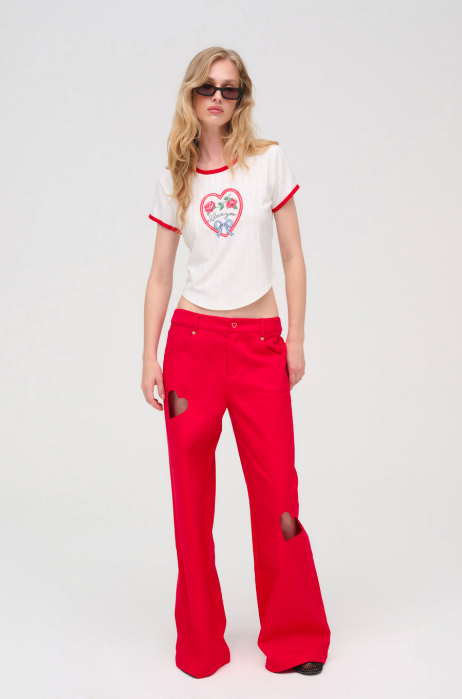 I Love You Heart Baby Top by For Love & Lemons