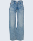 High rise straight, full-length leg jean
Crafted from rigid denim, this style will naturally soften and relax with wear
Size 26 measurements:
Rise: 11.5" / Leg Opening: 22" / Inseam: 33"
Cotton
blue denim jeans