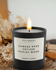 8oz Candle that is inspired by Le Labo Rose 31® and Fairmont Hotel®.

Rose and nuances of carnation blend into a heart of vetiver and cedar leaf with finishing touches of oud wood

SCENT NOTES
Top: Princess rose, Clove, Carnation
Middle: Cedar Leaf, Vetiver, Geranium
Bottom: Oud, Cedarwood, Agarwood
INGREDIENTS/MATERIALS:
Natural coconut apricot wax base: Natural coconut apricot wax&nbsp; / soy wax / stearic acid (vegetable wax) / apricot oil / fragrance or essential oils&nbsp;