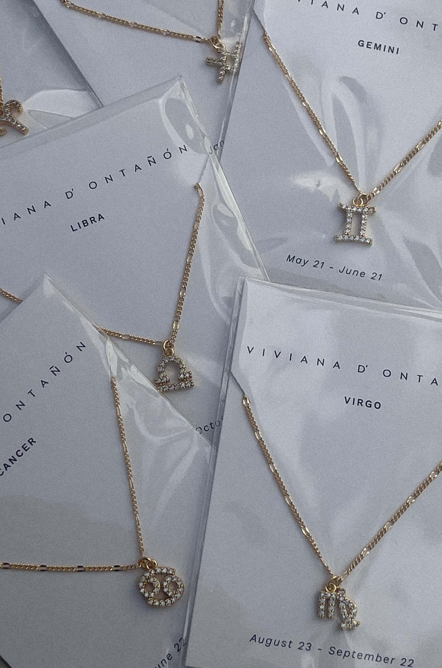 Cancer Zodiac Pendant Neckalce By Viviana D' Ontanon - FINAL SALE