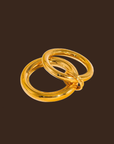 18K Gold Non-Tarnish Double Stack Band Ring
18K Gold Plating
Stainless Steel
Size 7 Measurement: 0.646 Diameter/2.14 Circumference
Size 8 Measurement: 0.714 Diameter/2.24 Circumference
Lead-free
Nickel-safe
Hypoallergenic
Water Resistant
stacked gold ring
