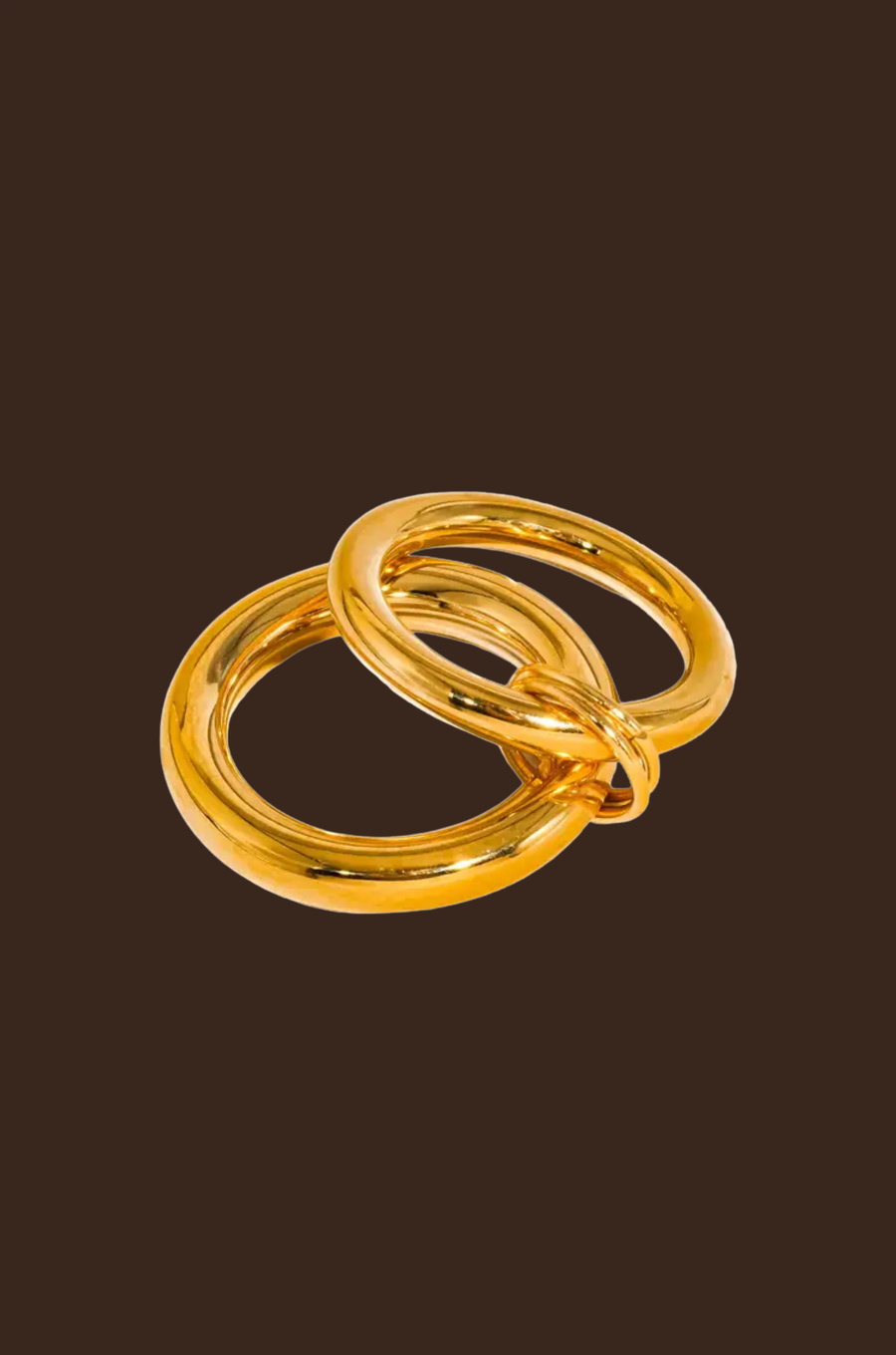 18K Gold Non-Tarnish Double Stack Band Ring
18K Gold Plating
Stainless Steel
Size 7 Measurement: 0.646 Diameter/2.14 Circumference
Size 8 Measurement: 0.714 Diameter/2.24 Circumference
Lead-free
Nickel-safe
Hypoallergenic
Water Resistant
stacked gold ring