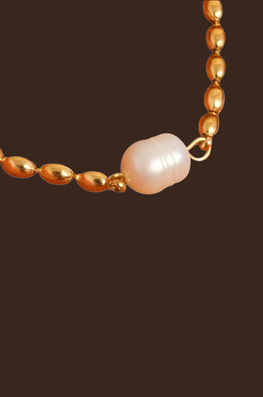 18K Gold Non-Tarnish Pearl Ball Chain Necklace
18K Gold Plating
Stainless Steel
Freshwater Pearl
Chain Length: 16" / Extension: 2"
Lead-free
Nickel-safe
Hypoallergenic
Water Resistant