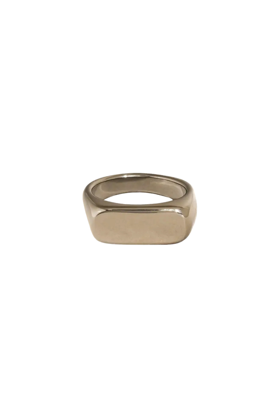 18K Gold Non-Tarnish Classic Signet Ring
18K Gold Plating
Stainless Steel
Size 7 Measurement: 0.682 Diameter/2.14 Circumference
Lead-free/Nickel-safe/Hypoallergenic/Water Resistant
silver ring