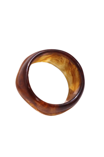 Acrylic marble pattern bangle bracelet