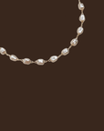 Handmade 18k gold-filled simulated baroque pearl necklace
pearl necklace