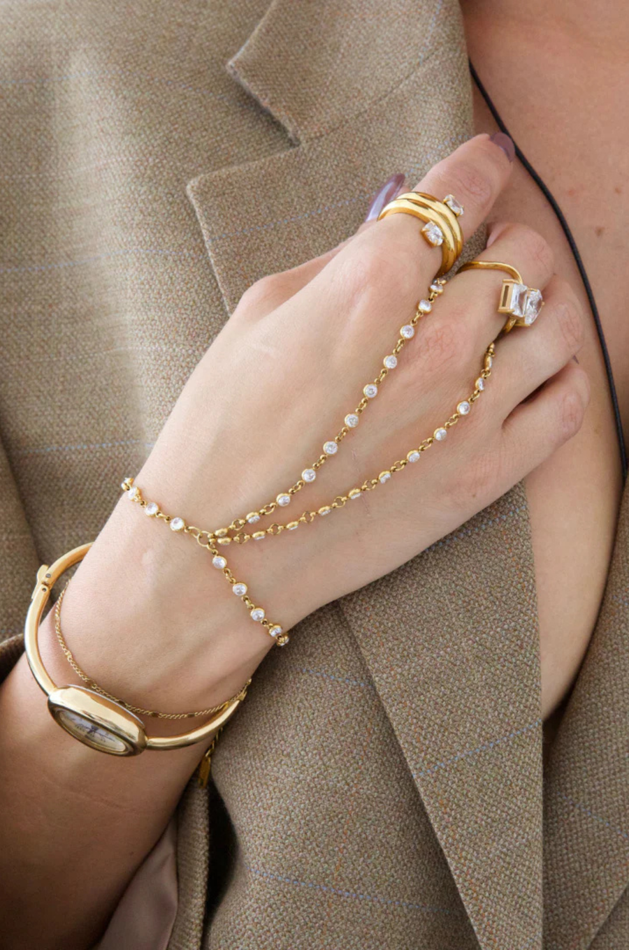 Ginneca Hand Chain by Ginneca Row