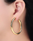 24K gold filled hoop earrings
Size: 50mm
Brass/Gold-Filled
Lead free/Nickel free