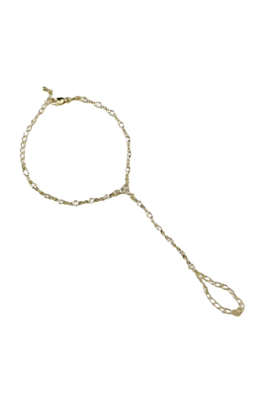 Round bezel hand chain
18K gold filled
Featuring brilliant cubic zirconia stones set in classic round bezel settings
This contemporary hand chain gracefully connects from finger to wrist,
AAAAA CZ Stones
Size: 6 inches + 1.5 extender chain
Hypoallergenic/Water-resistant
gold hand chain