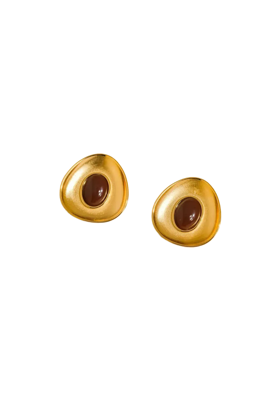 18K Gold Non-Tarnish Gemstone Oval Earrings
18K Gold Plating
Stainless Steel
Measurement (L x W inch):1.17x 1.13
Lead-free/Nickel-safe/Hypoallergenic/Water Resistant
Oval gold statement earrings