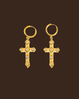 18K Non-Tarnish CZ Gold Cross Earring
18K Gold Plating
Stainless Steel
Rhinestone
gold cross earrings