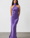 Delphine Satin Maxi Dress