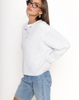 Fuzzy knit cardigan
Crewneck
Front button down closures
Long sleeves
Unlined
light grey cardigan
fall cardigan