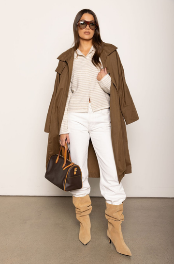 Striped knit cardigan
Long sleeve
Rolled collar
Button down closure
Unlined
cream striped knit cardigan
fall outfit
thanksgiving outfit