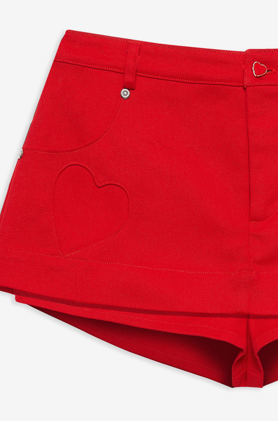 Lipstick Denim Mini Skort by For Love & Lemons