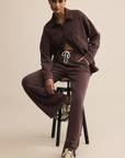 brown Relaxed fit lounge pants
Mid rise
Full length
Elastic drawstring waistband
Slash pockets
Midweight
brown lounge pant