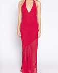 red Polka dot halter maxi dress
V-neckline
Adjustable neck tie
Low back
Asymmetrical sheer hemline
Partially unlined/Sheer
galentines day outfit
valentines day dress