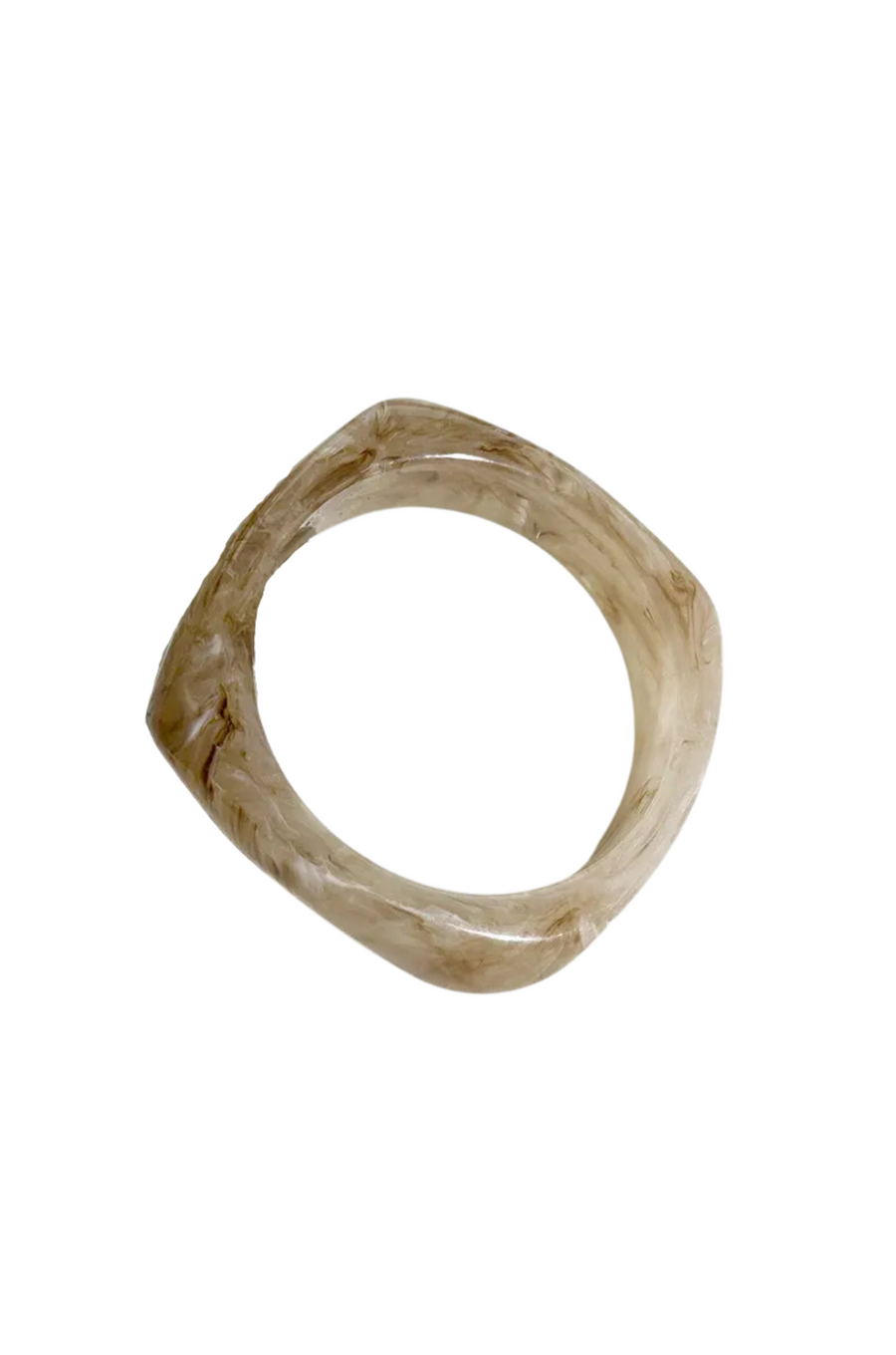 Acrylic marble pattern bangle bracelet