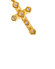 18K Non-Tarnish CZ Gold Cross Earring
18K Gold Plating
Stainless Steel
Rhinestone